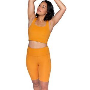 Girlfriend Collective High-Rise Bike Short Honey